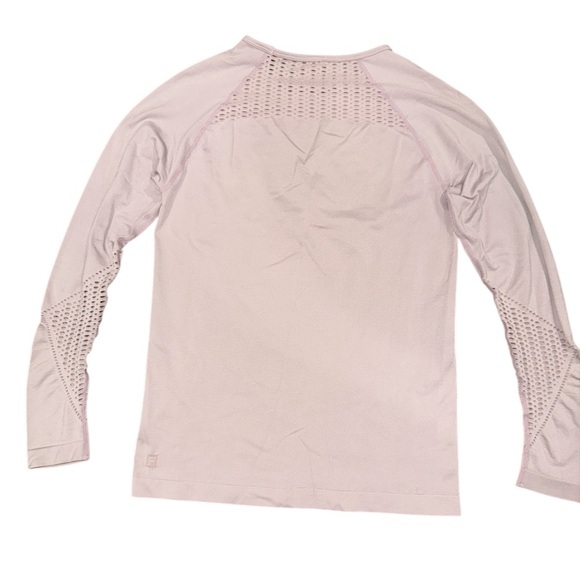 Fabletics Athletic Long Sleeve Top Pale Pink - Picture 5 of 6